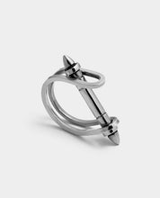 Load image into Gallery viewer, Short Spike Bar Ring