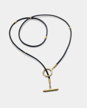 Load image into Gallery viewer, Toggle Necklace on Leather
